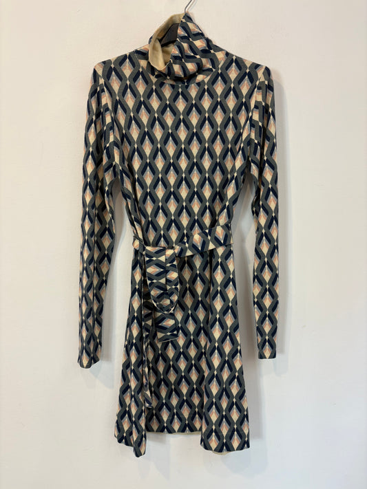 SPORTMAX. Vestido estampado geométrico punto