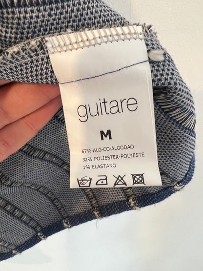 GUITARE. Conjunto chaleco y bermudas rayas T.M