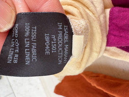 ISABEL MARANT ÉTOILE. Top lino colores