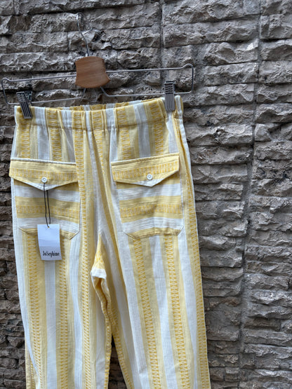 JOSEPHINE. Pantalón rayas textura