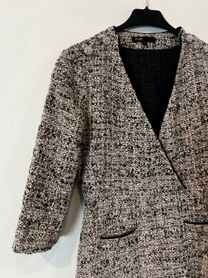 MAJE. Conjunto vestido y chaqueta tweed