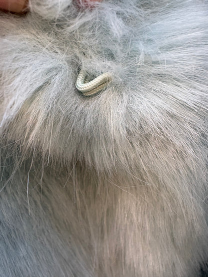 ZARA. Chaqueta pelo verde agua. T M