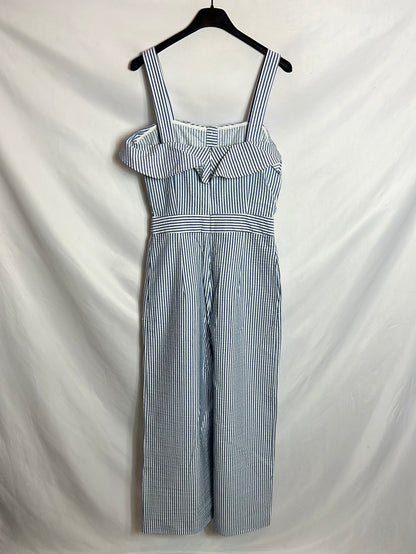 ZARA. Mono culotte rayas textura. T S