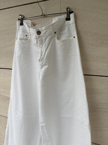 PS DONTFORGETME. Denim ligero pata ancha blanco