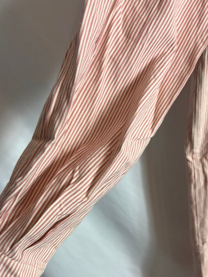 RITAVON. Long textured striped dress. Size 36