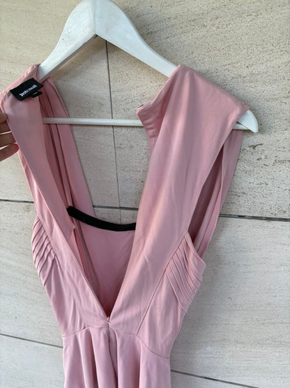 JUST CAVALLI. Top rosa  claro detalle escote