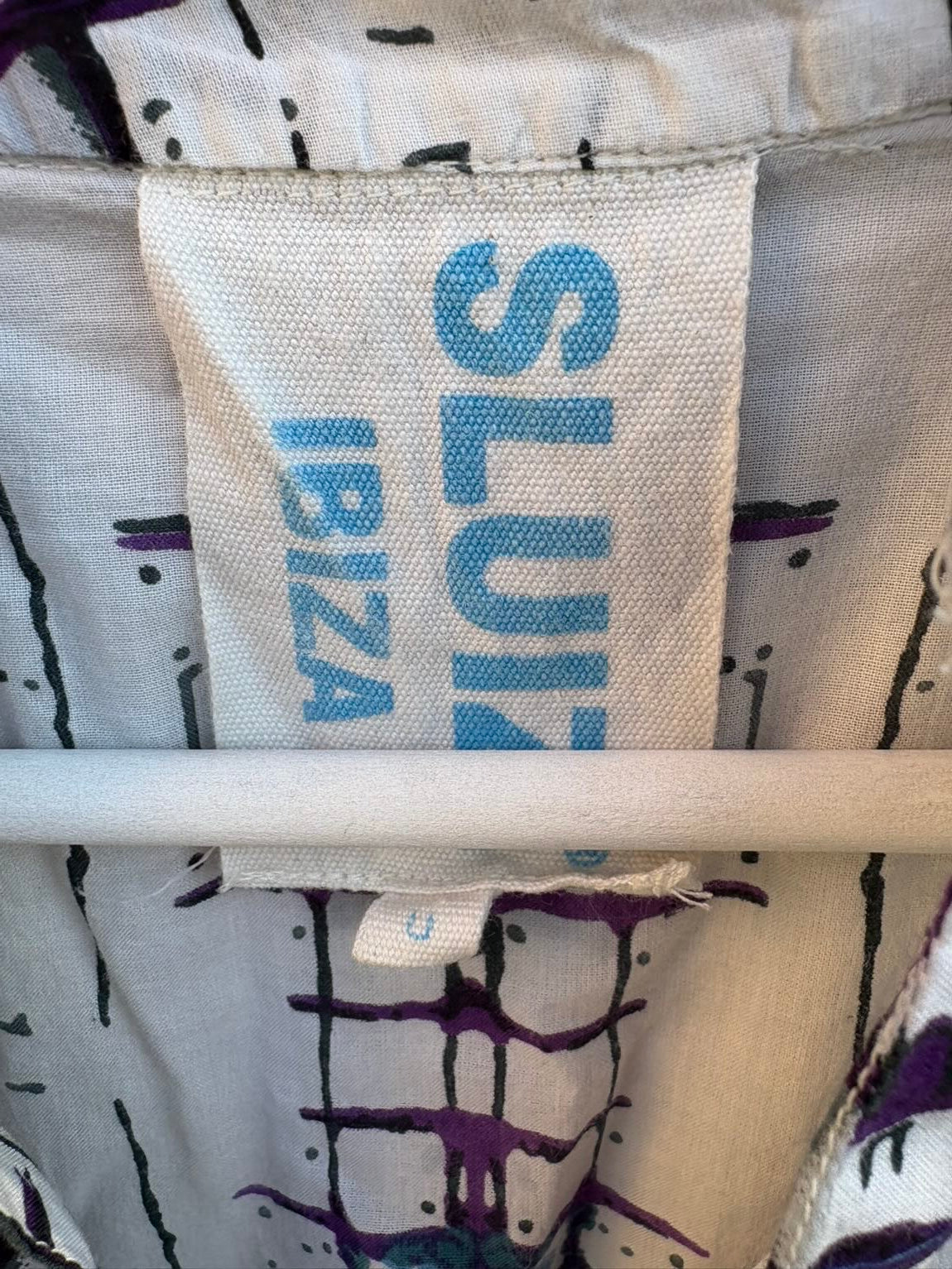SLUIZ Ibiza. Vestido midi estampado bolsillos
