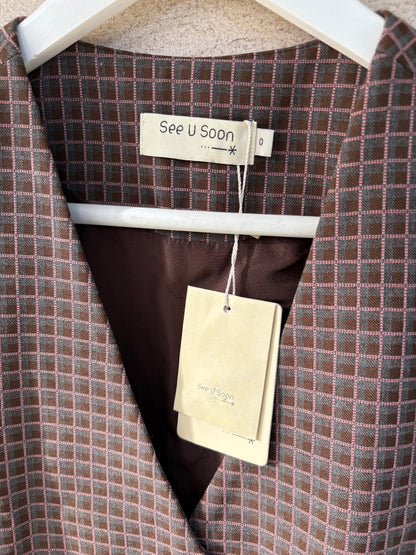 ZARA. Black stretch knit top. TL