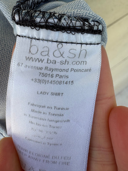 BA&SH. Camisa denim cuello volante