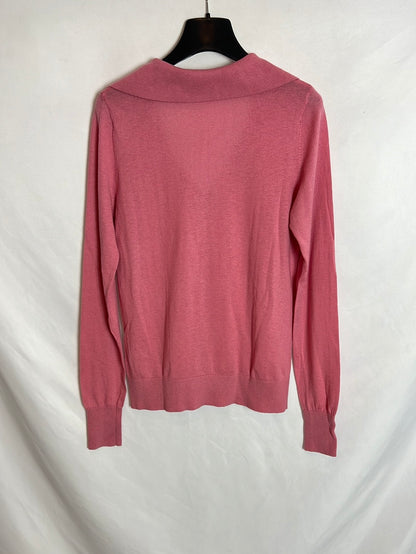 ZARA. Jersey rosa polero T.m