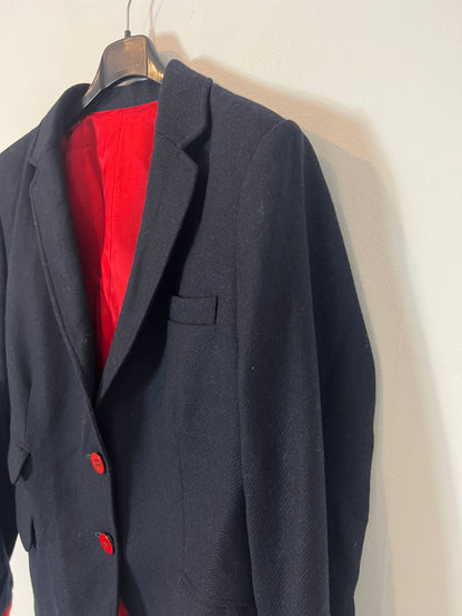 THE GOOSE. Blue wool blazer with red buttons. Size 44(L)