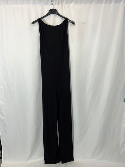 NORMAKAMALI. Black open back Ts jumpsuit