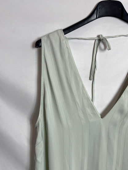 H&M. Top verde claro rayas. T M