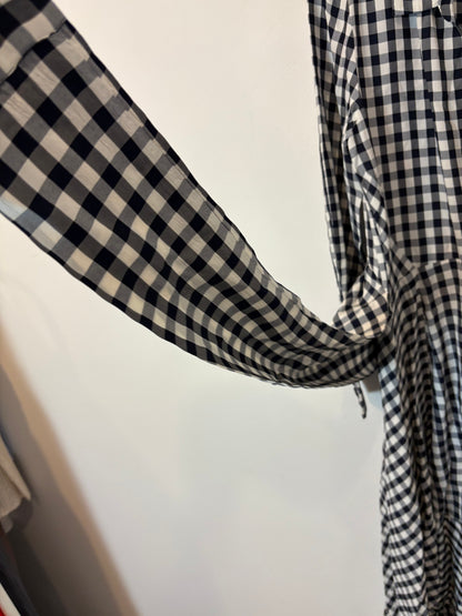 MAJE. Vestido vichy asimetrías