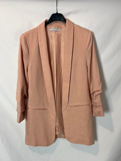 EASY WEAR. Blazer rosa claro  fluida. T S