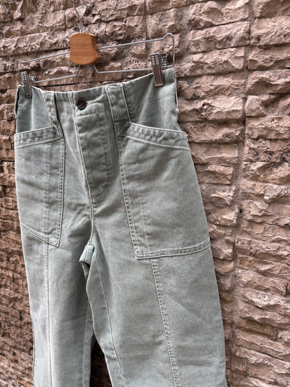 SOEUR. Denim verde agua abotonado