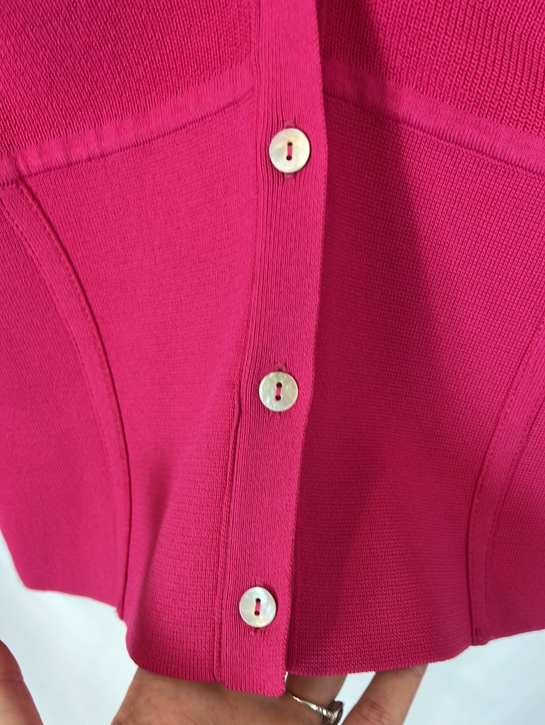 ZARA. Top/rebeca rosa punto T.m