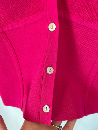 ZARA. Top/rebeca rosa punto T.m