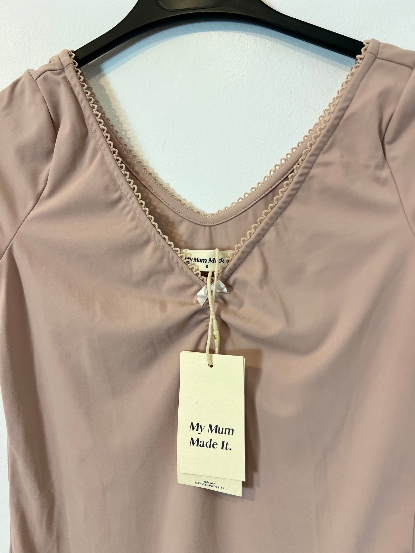 MY MUM MADE IT. Mono rosa licra T. S