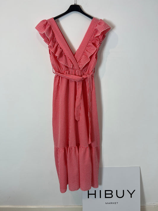 OTRAS. Vestido largo cuadros vichy T.u(s)