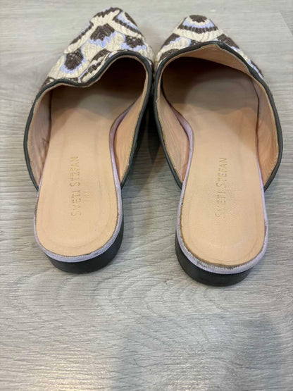 SVETI STEFAN. Mules en piel jacquard. T 39