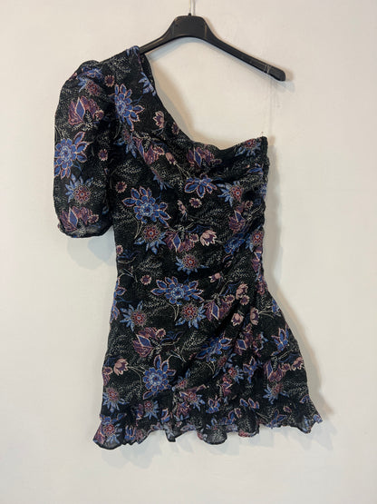 SOPHIE AND LUCIE. Vestido negro estampado  T.38