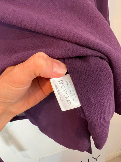 VOGANA. Blusa burdeos lazadas