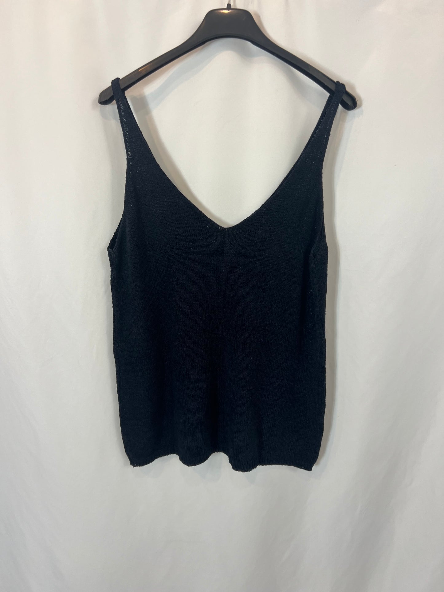 MANGO. Top negro punto T.m