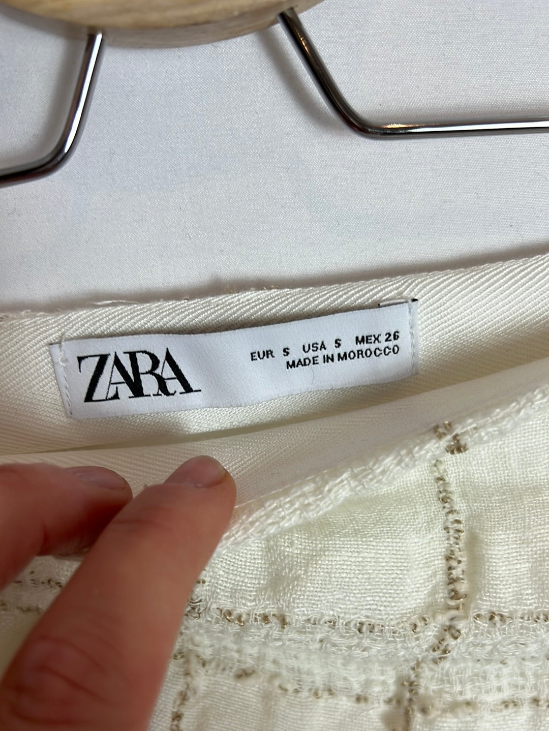 ZARA. Falda textura efecto pareo. T S