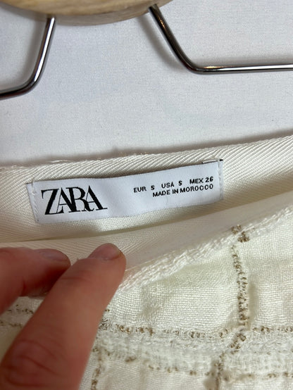 ZARA. Falda textura efecto pareo. T S