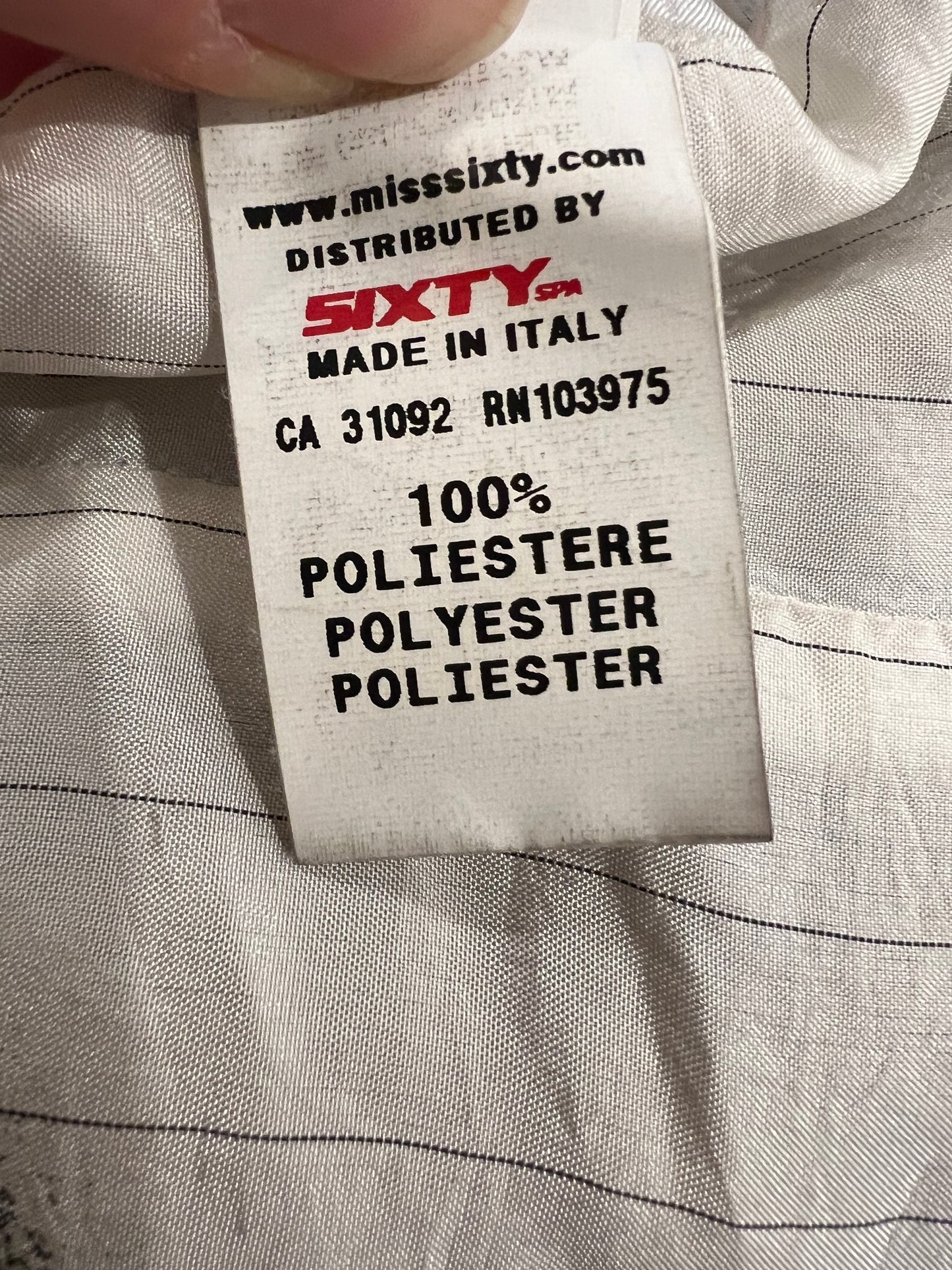 MISS SIXTY. Blazer polipiel efecto cocodrilo T.M