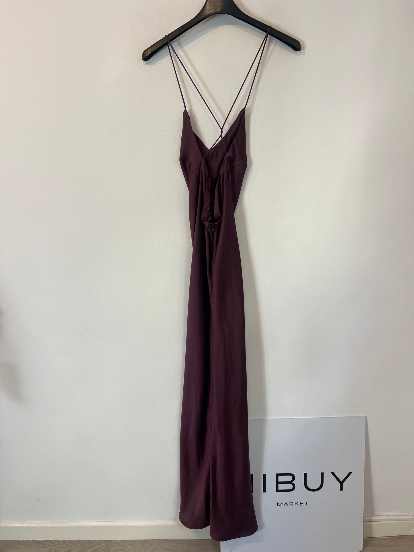 ZARA. Vestido largo satinado . T Sol