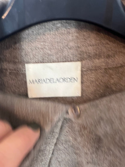 MARIA DE LA ORDEN. capa punto beige  cashmere TU(S)