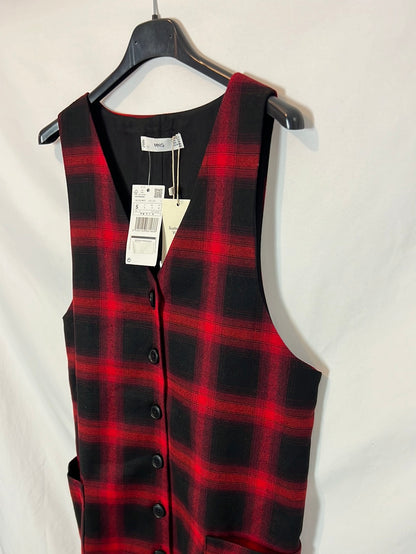 MANGO. Checked dress/vest. TS