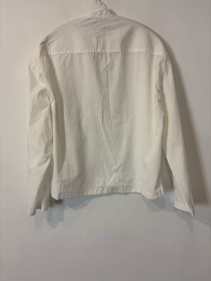 MASSIMO DUTTI. Blusa blanca botones