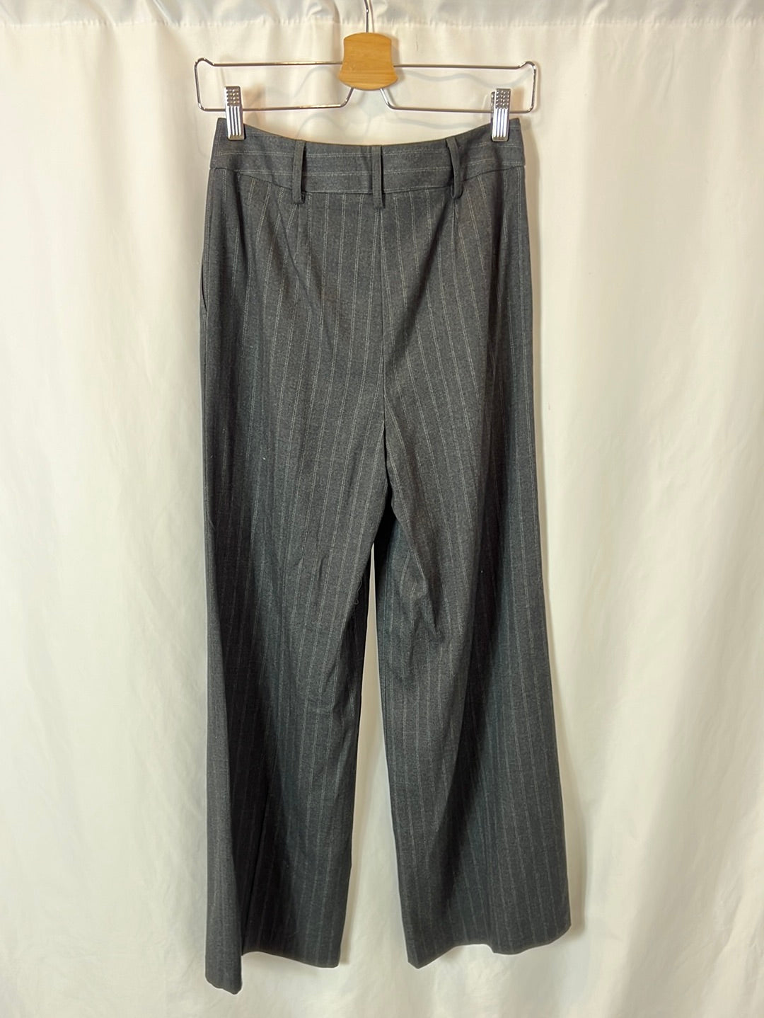 PRIMARK X RITA ORA. Striped grey trousers size 34