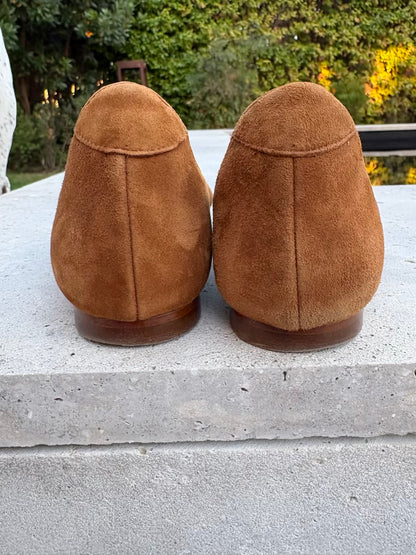GANZITOS. Bailarina piel camel. T 40
