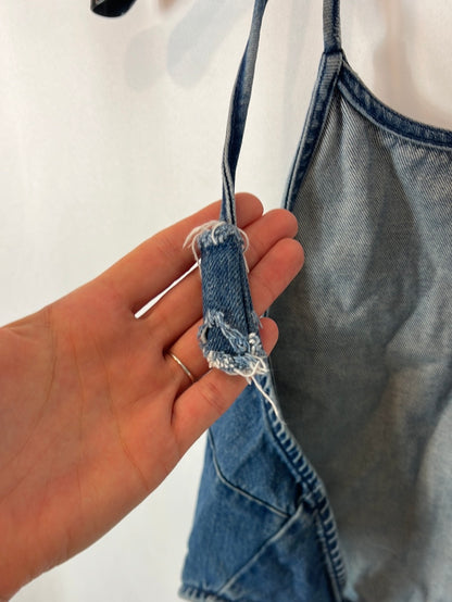 ZARA. Knotted denim top. TS