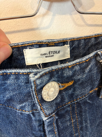 ISABEL MARANT. Falda midi denim abotonada