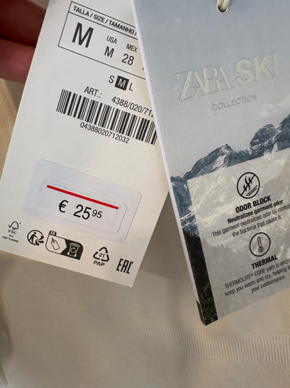 ZARA SKI. Camiseta blanca ski
