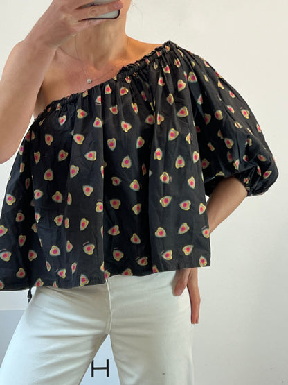 ZADIG&amp;VOLTAIRE. T.xs asymmetrical printed top