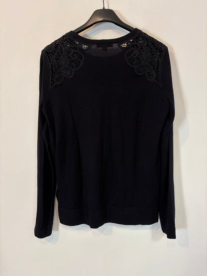 WHISTLES. Merino sweater with shoulder detail. Size 38