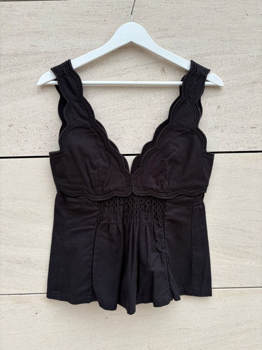 ISABEL MARANT. Top negro detalle tirantes