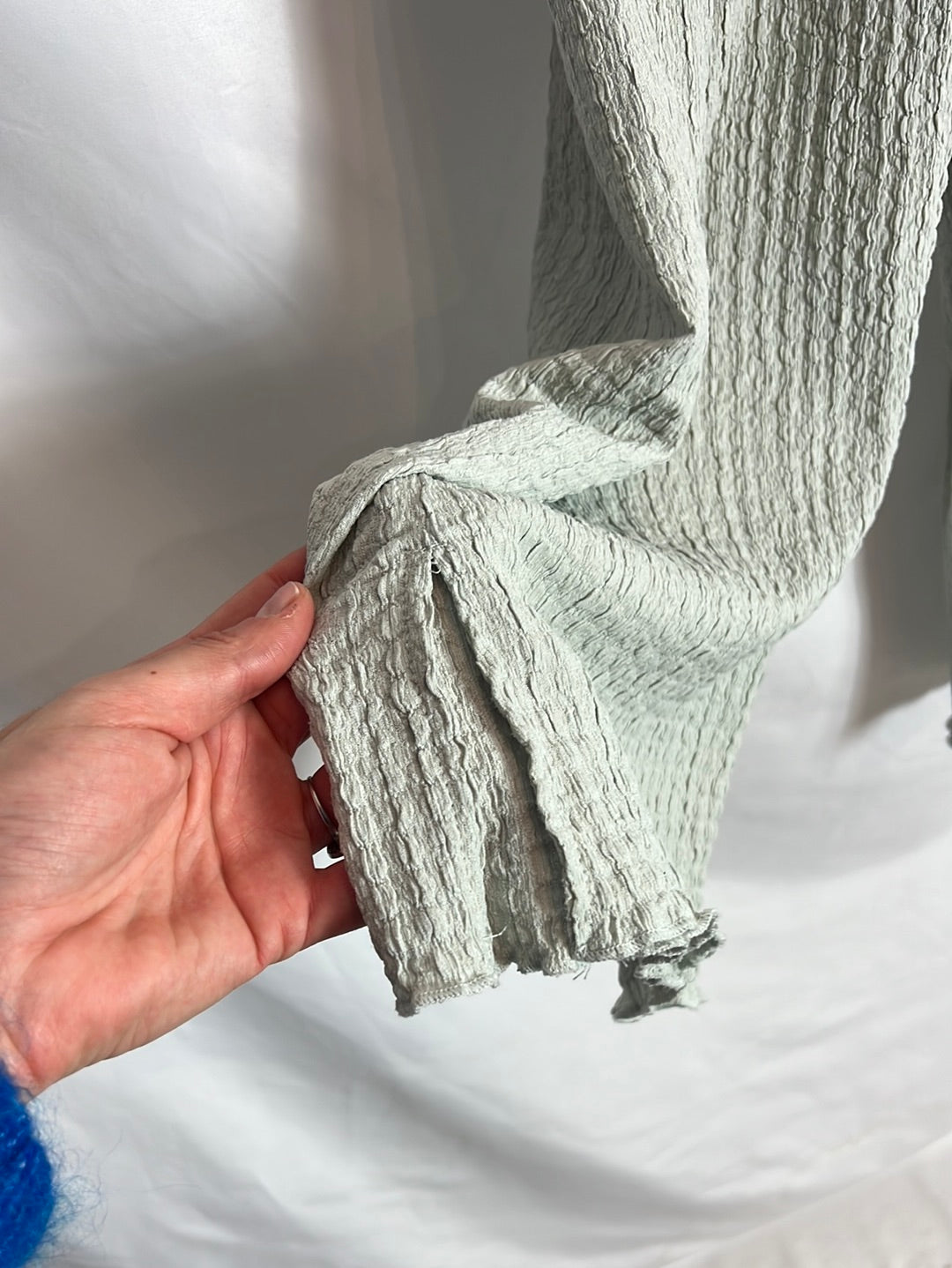 ZARA. Total look top y pantalón textura. T 13-14 años (XS)