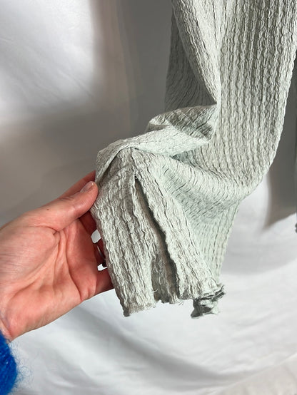 ZARA. Total look top y pantalón textura. T 13-14 años (XS)