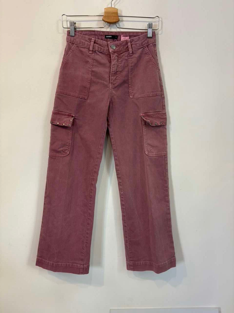 NOON. Denim malva bolsillos