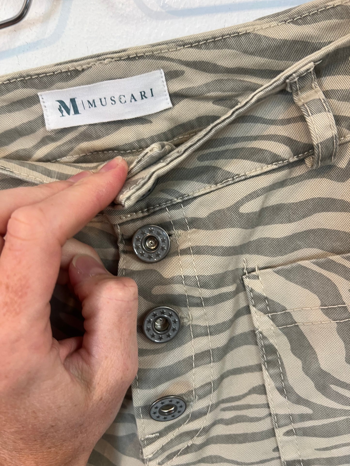 MUSCARI. Pantalón culotte animal print T.s