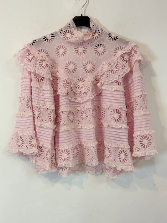ISABEL MARANT. Blusa rosa volante