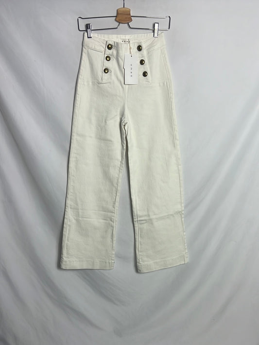 AMEÉ.Pantalones blancos rectos  T.s