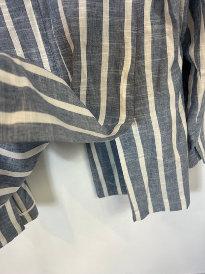 MANGO. Striped blazer with mix. TM